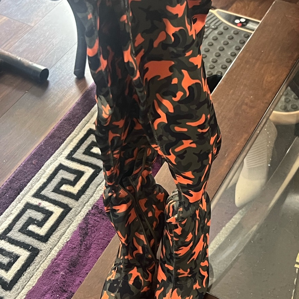 Camouflage Print Boots